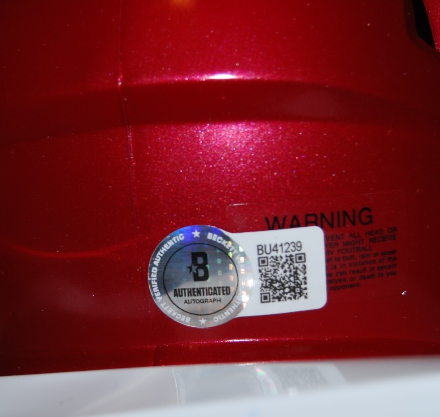 MATT LEINART signed (USC TROJANS) mini football helmet BECKETT BAS BU41239