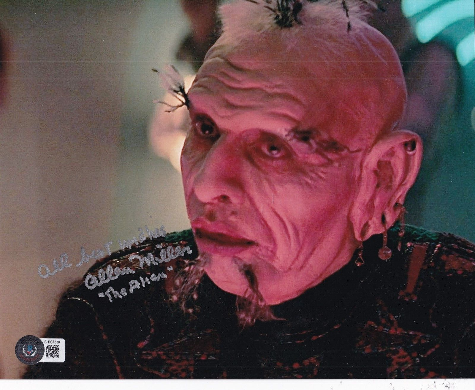 ALLAN MILLER signed (STAR TREK) Alien movie 8X10 photo BECKETT BAS BH087330