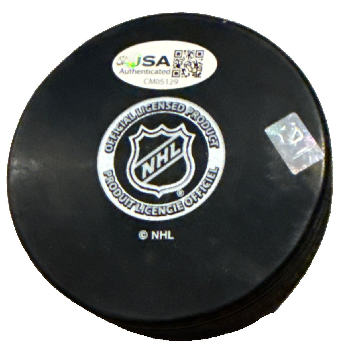 CAM LUND signed (SAN JOSE SHARKS) Souvenir Hockey puck JSA COA CM05129