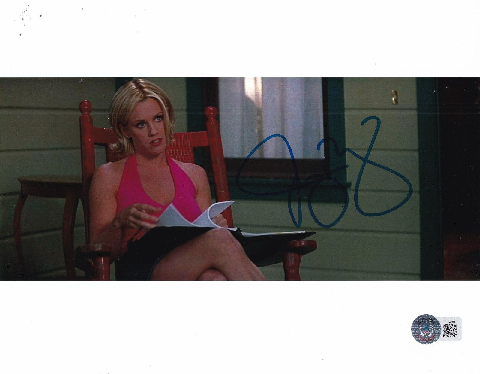 JENNY MCCARTHY signed (TWO AND A HALF MEN) Courtney 8X10 photo BECKETT BJ54581