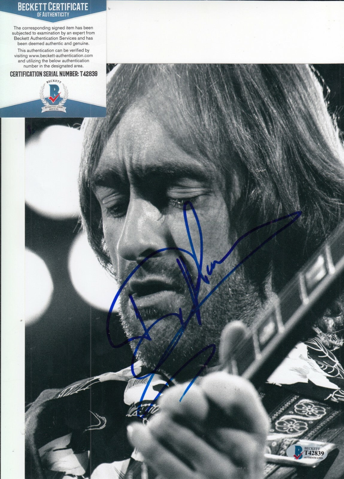 DAVE MASON signed (TRAFFIC) We Just Disagree Music 8X10 photo BECKETT BAS T42839