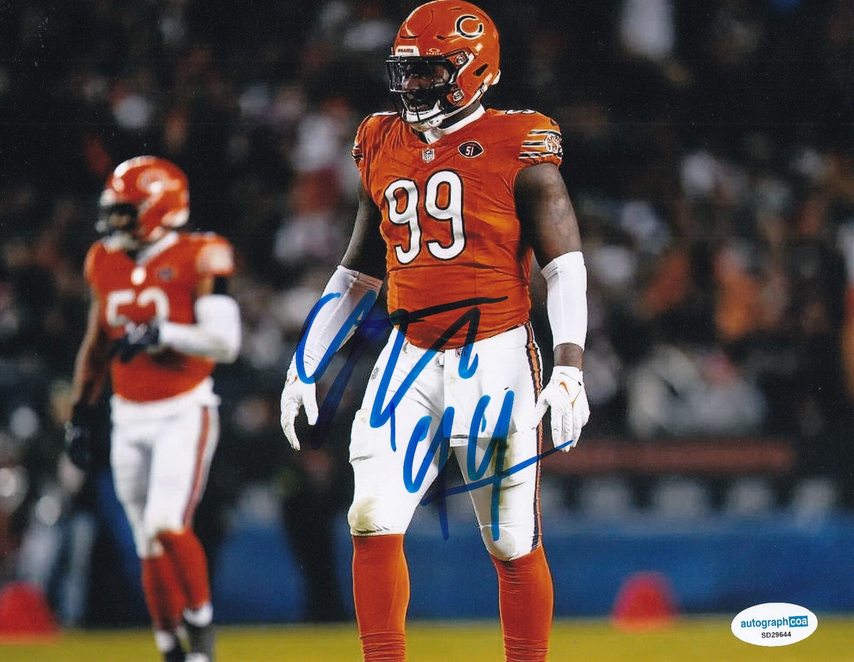 GERVON DEXTER signed (CHICAGO BEARS) autograph Football 8X10 photo ACOA SD29644