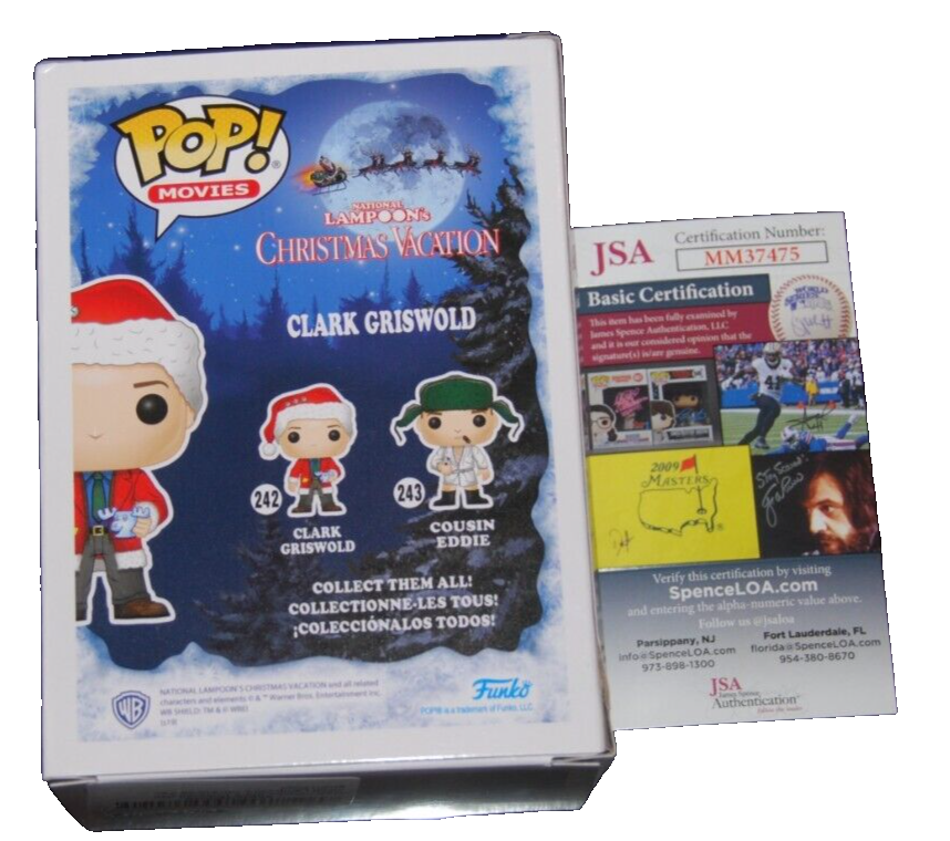 CHEVY CHASE signed (CHRISTMAS VACATION) Griswold Red Ink #242 Funko Pop JSA