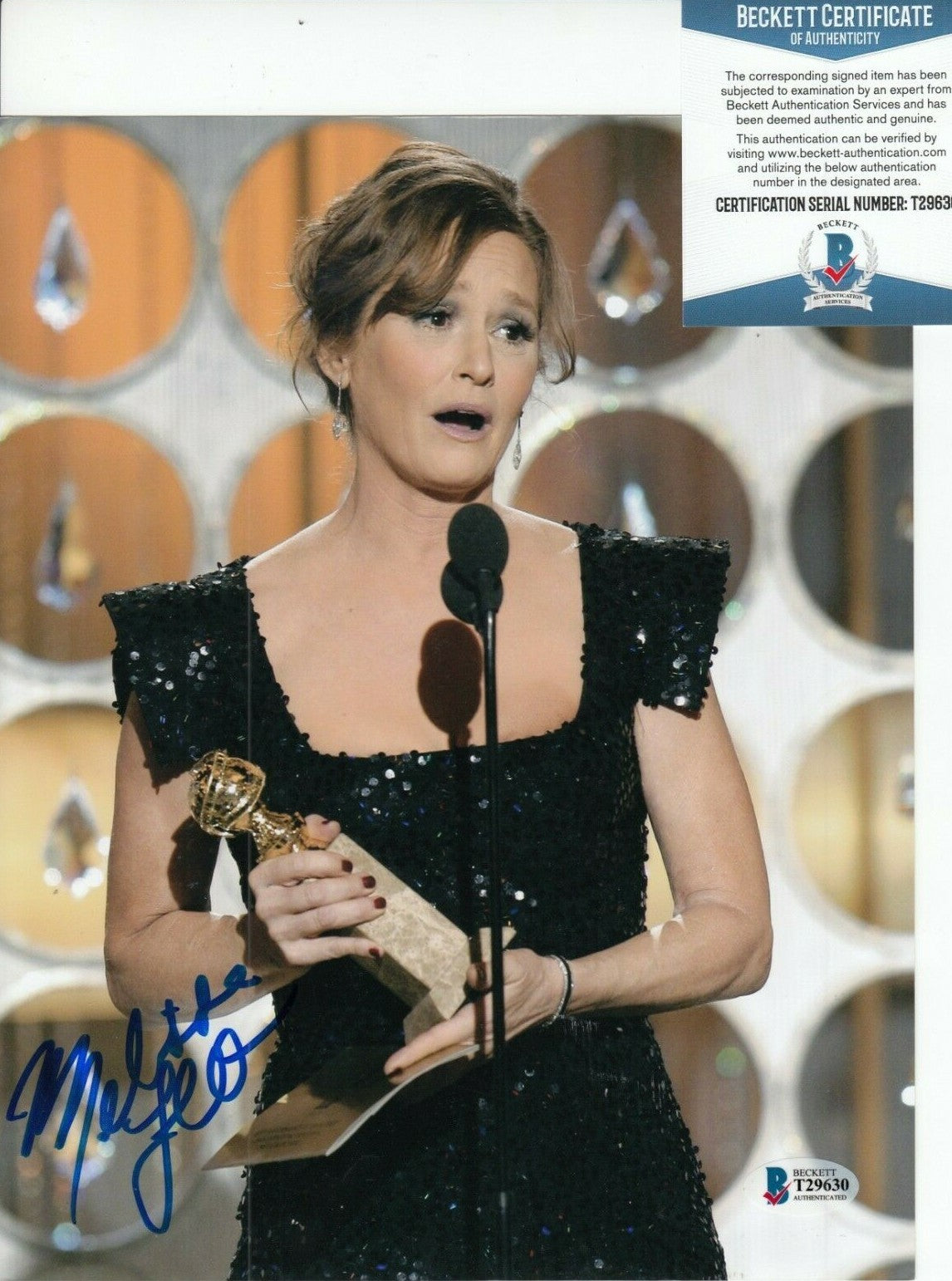 MELISSA LEO signed (THE FIGHTER) Academy Award Winner 8X10 BECKETT BAS T29630