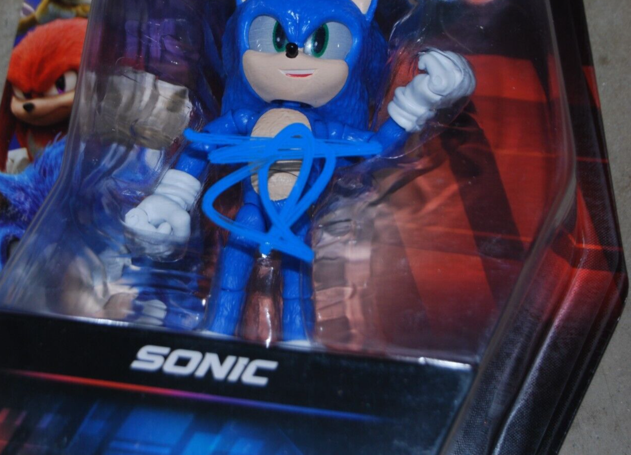 BEN SCHWARTZ signed (SONIC THE HEDGEHOG Sonic 3 movie toy figure BECKETT BR00375