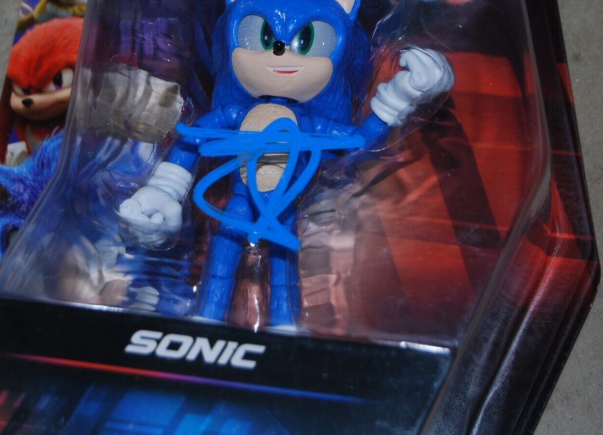 BEN SCHWARTZ signed (SONIC THE HEDGEHOG Sonic 3 movie toy figure BECKETT BR00375