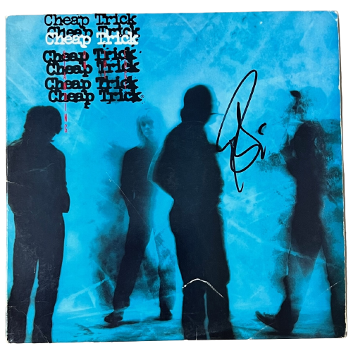 ROBIN ZANDER signed (CHEAP TRICK) Standing on the Edge record BECKETT AC93954