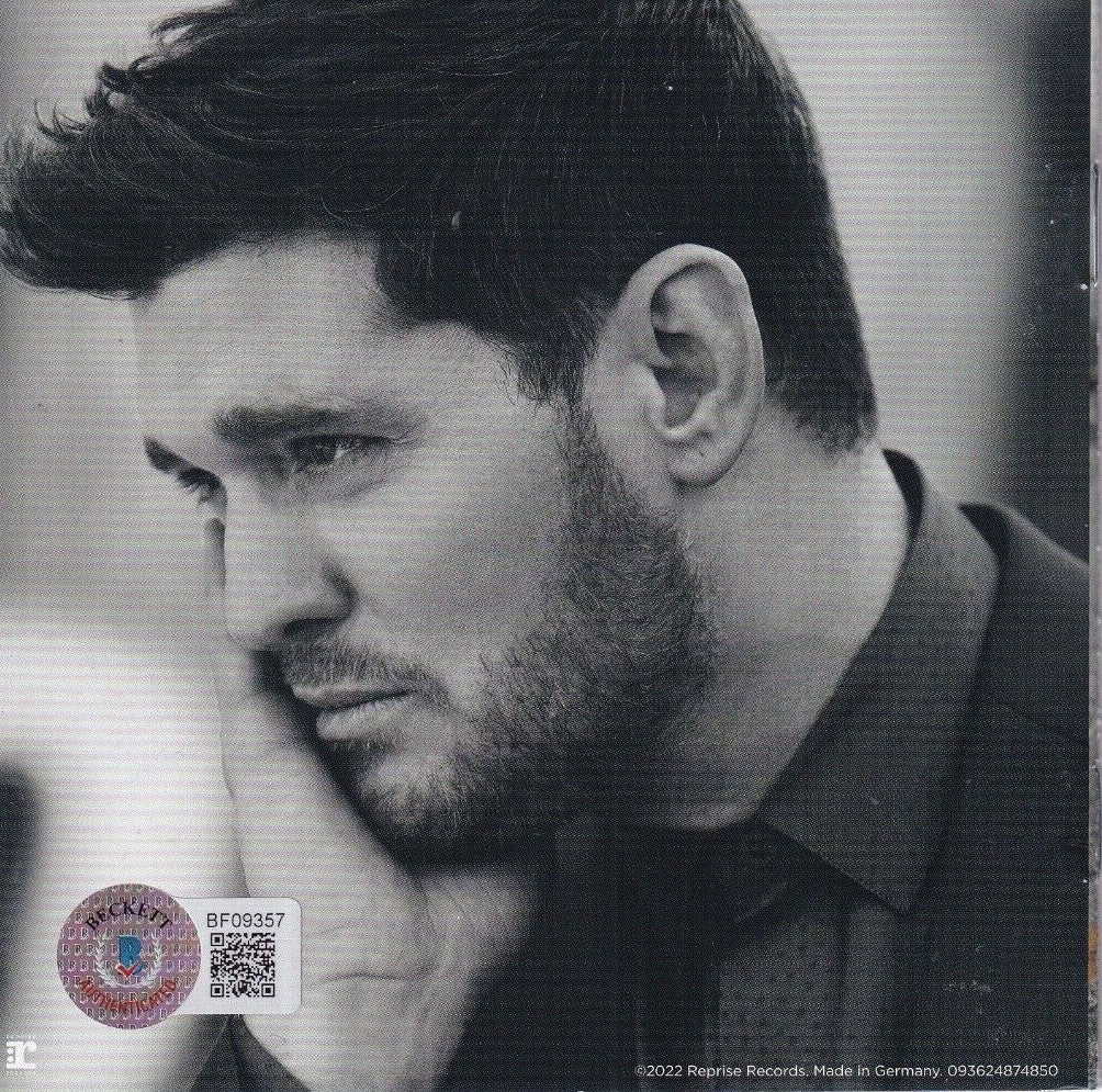 MICHAEL BUBLE signed (HIGHER) Cd cover album autographed BECKETT BAS BF09357