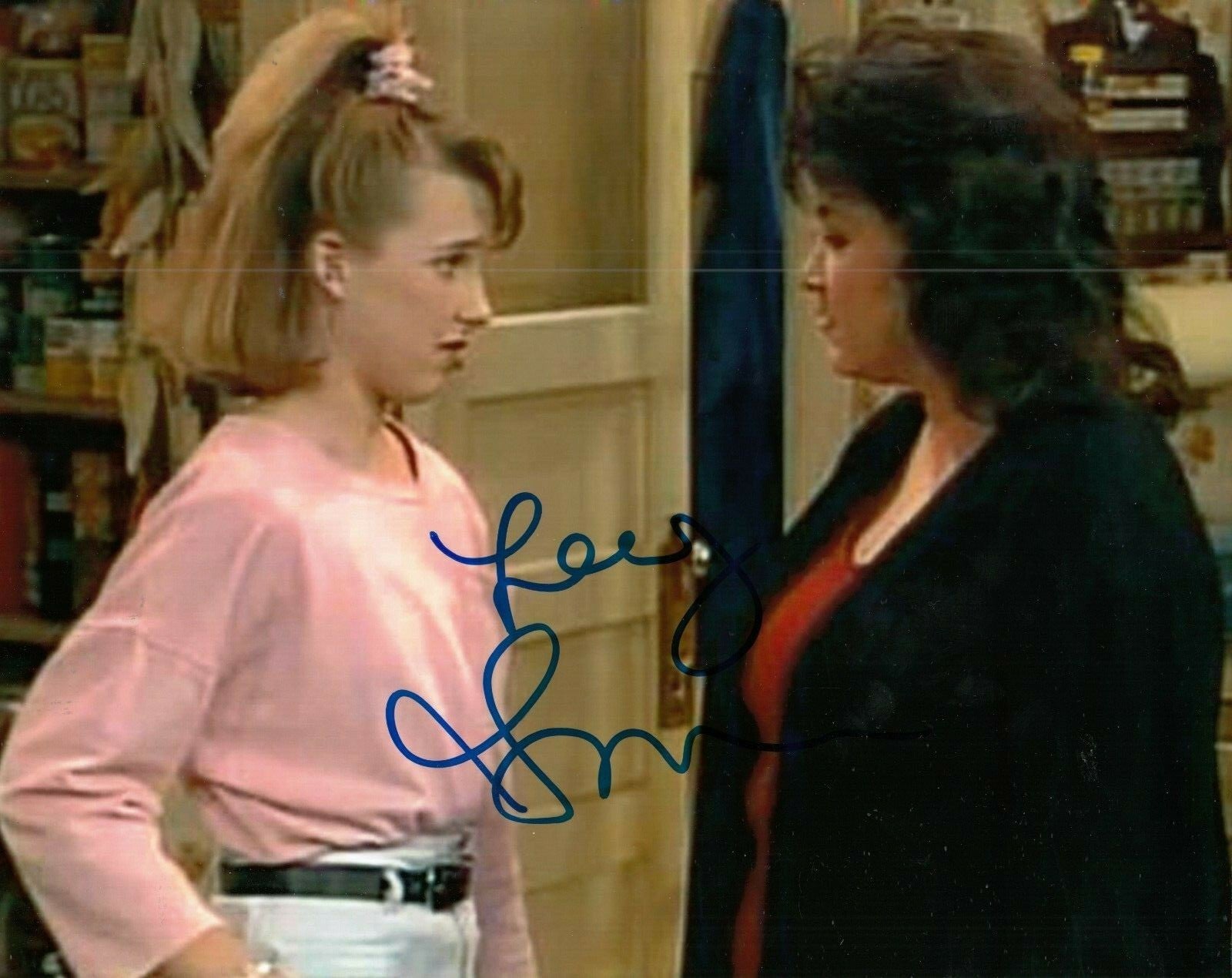 ALICIA GORANSON signed (ROSEANNE) TV Show 8X10 photo *Becky Conner* W/COA #1