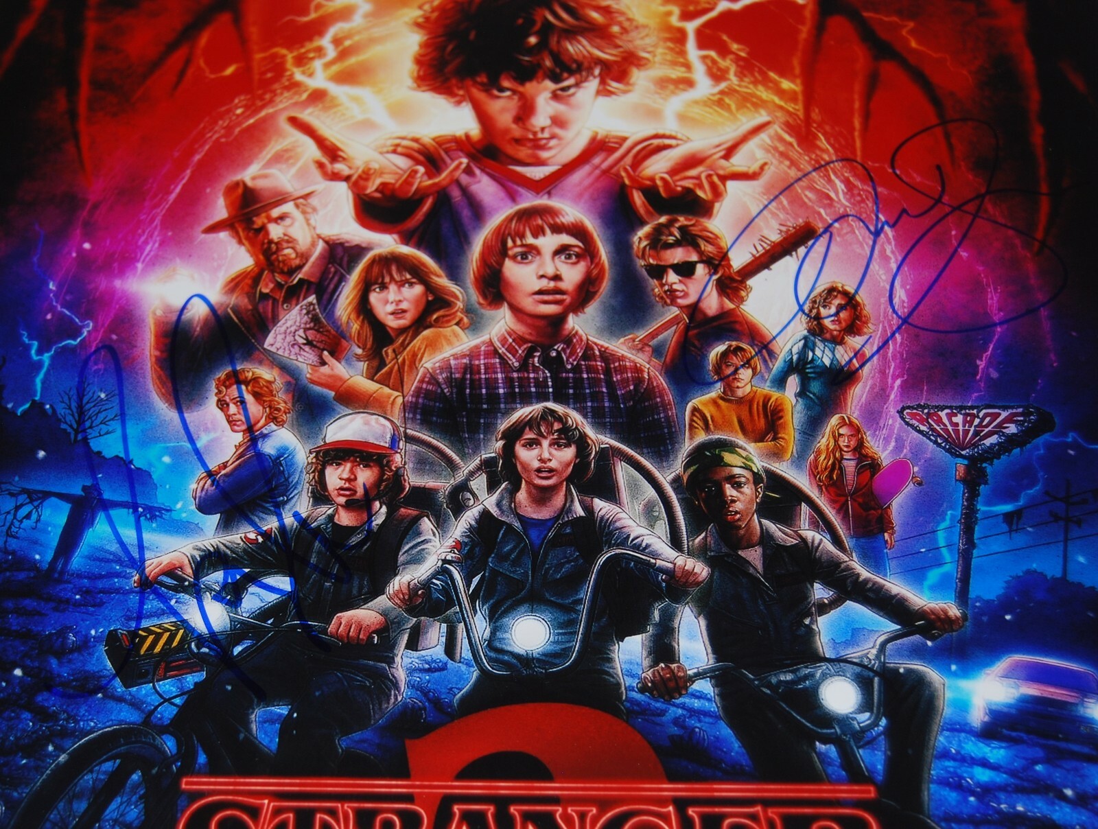 KYLE DIXON and MICHAEL STEIN signed (STRANGER THINGS) 12X18 photo COMPOSER W/COA