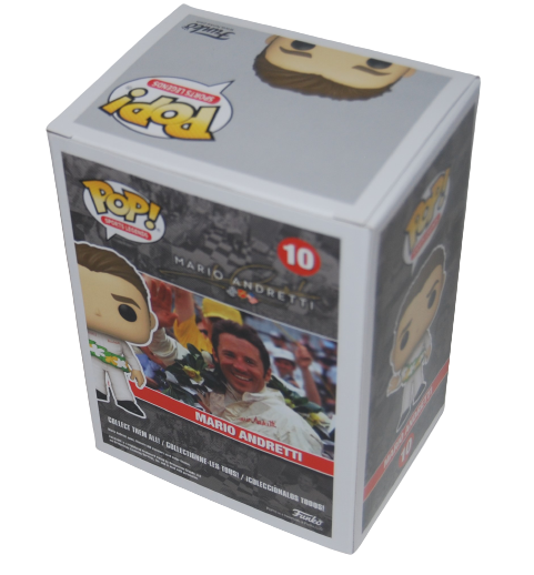 MARIO ANDRETTI signed (RACING) Legend Figurine FUNKO POP #10 BECKETT BAS Y75139