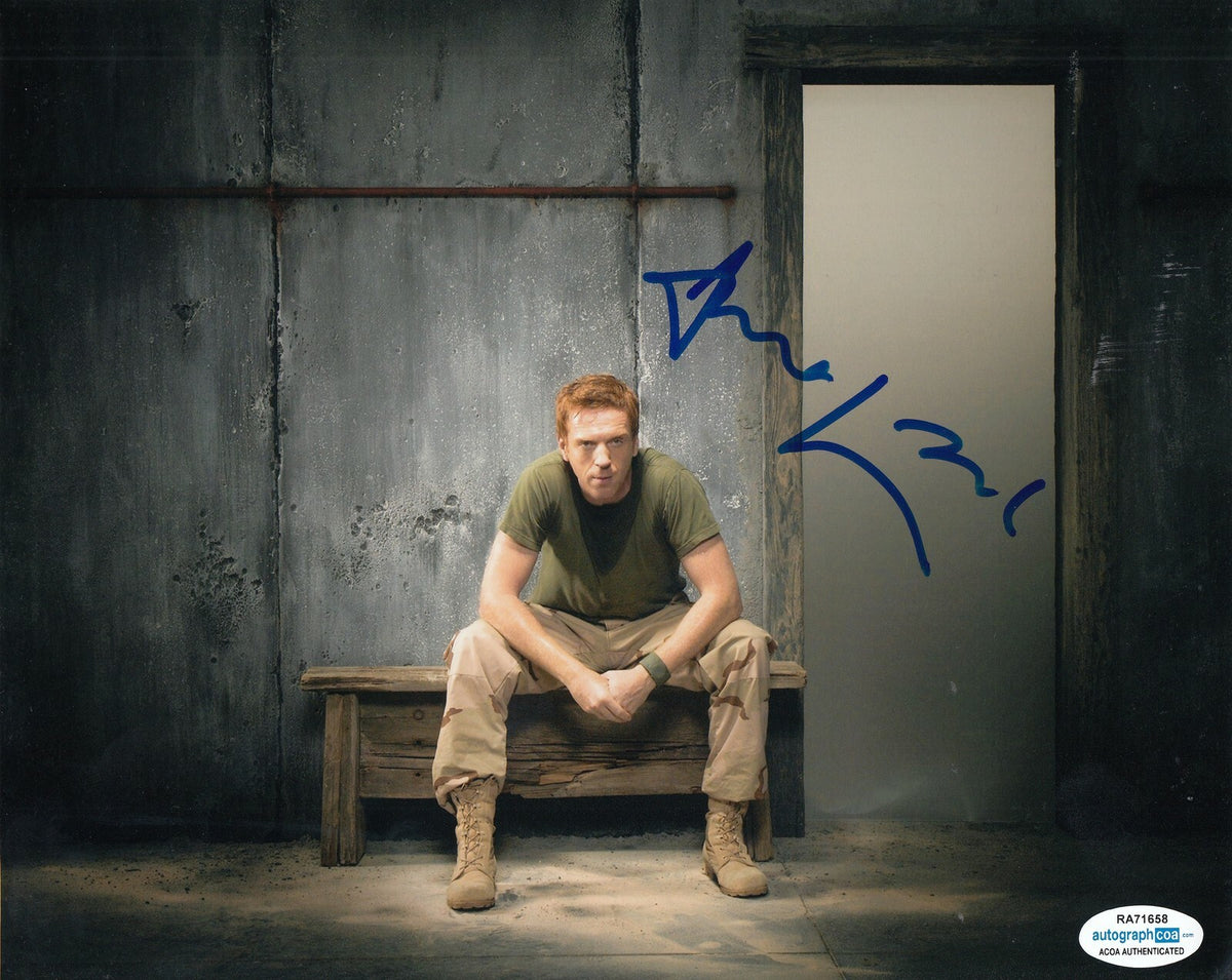 DAMIAN LEWIS signed (HOMELAND) TV Show 8X10 photo *Nicholas Brody* ACOA #3