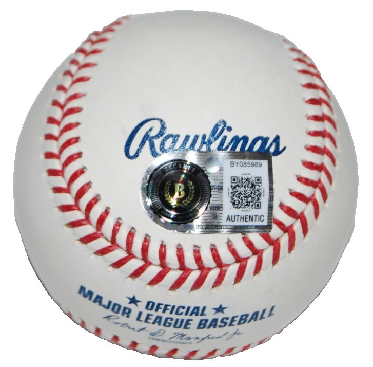COLE YOUNG signed (SEATTLE MARINERS) OML Major League baseball BECKETT BY085989