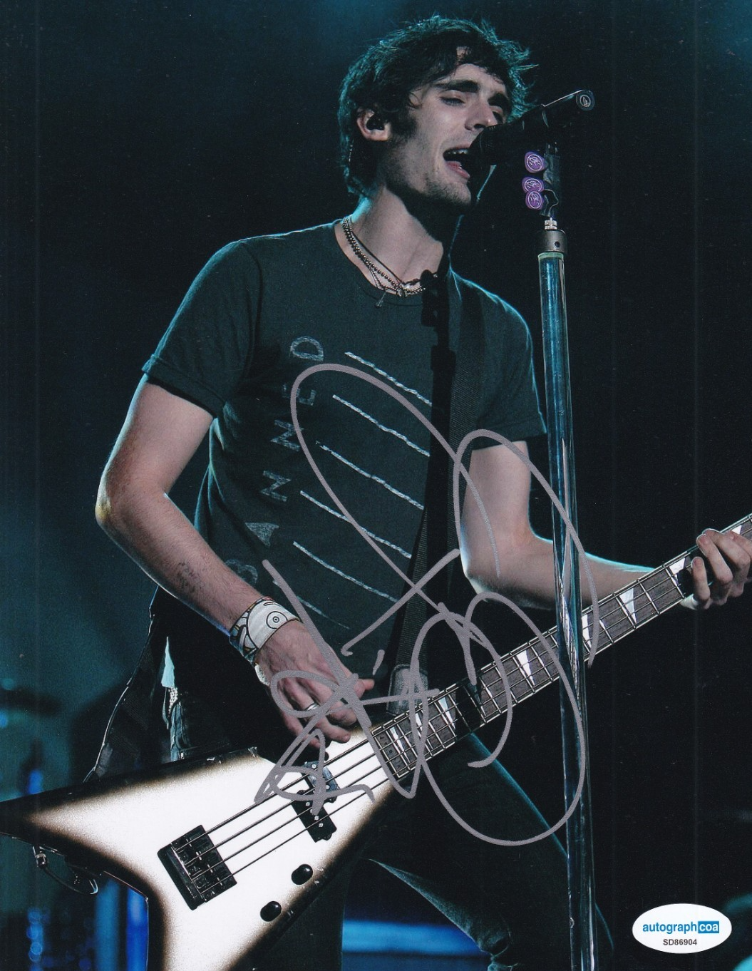 TYSON RITTER signed (THE ALL AMERICAN REJECTS) Music 8X10 photo ACOA SD86904