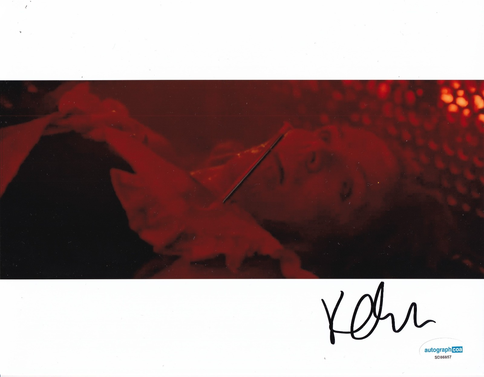 KAREN CLICHE signed (THANKSGIVING) Horror Movie Kathleen 8X10 photo ACOA SD86857