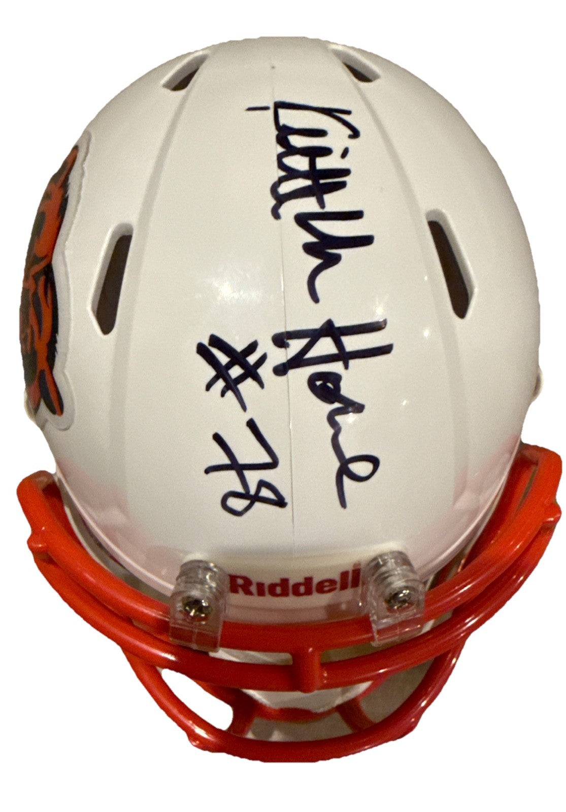 KEITH VAN HORNE signed (CHICAGO BEARS) mini football helmet BECKETT BAS BU41386