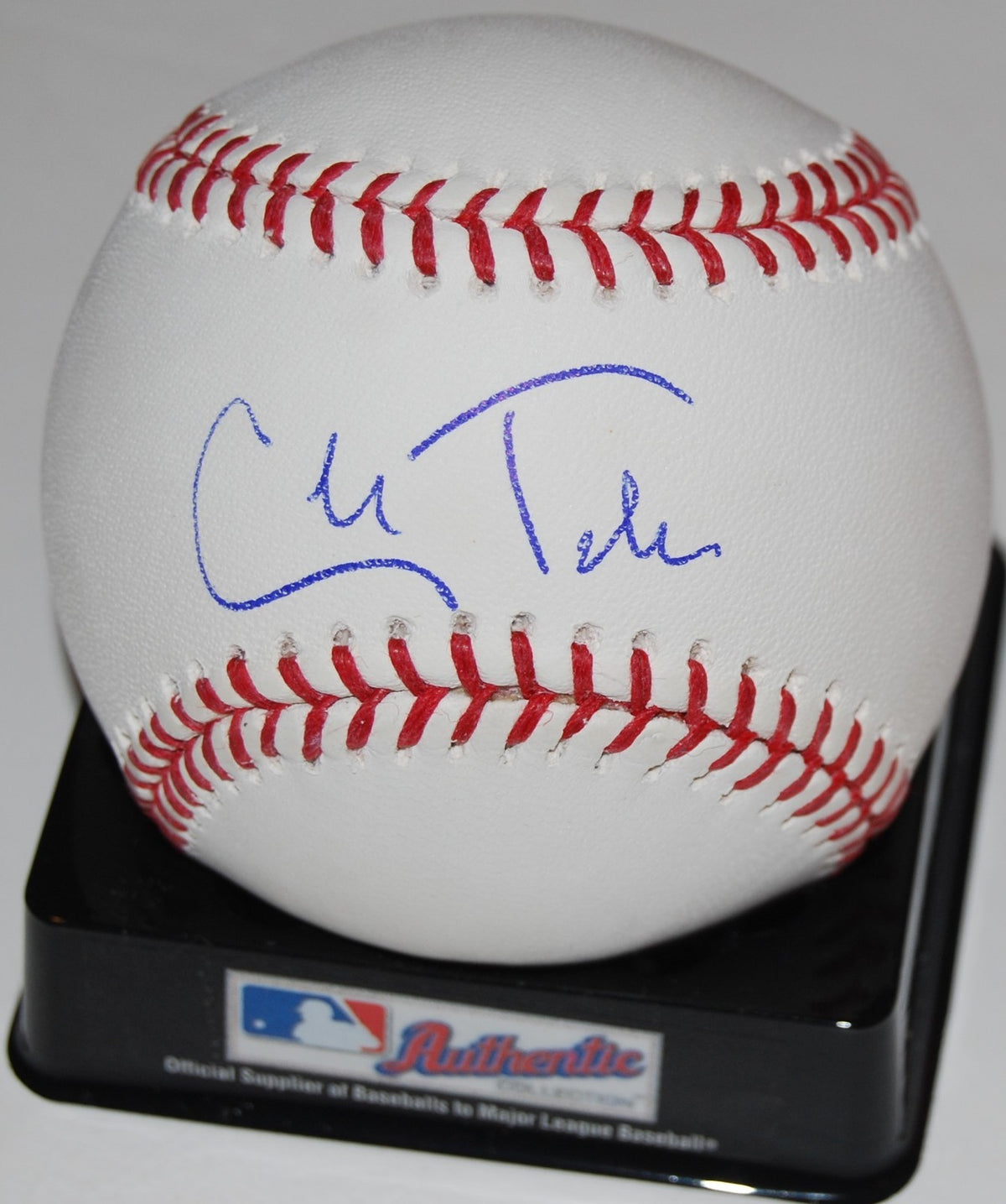 COLE TUCKER signed OML Major League baseball (PITTSBURGH PIRATES) W/COA