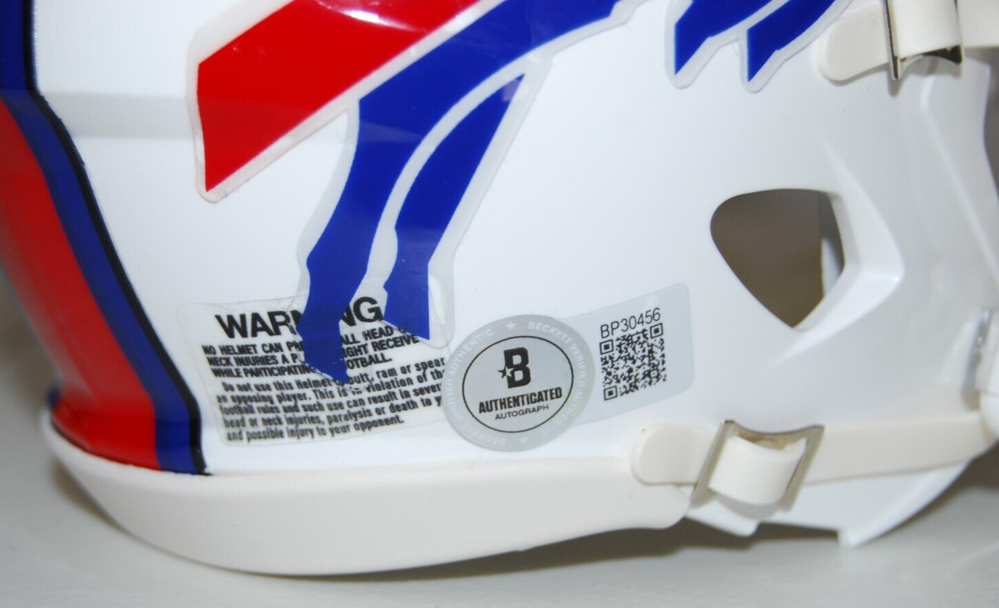 ANDRE REED signed (BUFFALO BILL) NFL mini football helmet BECKETT BAS BP30456