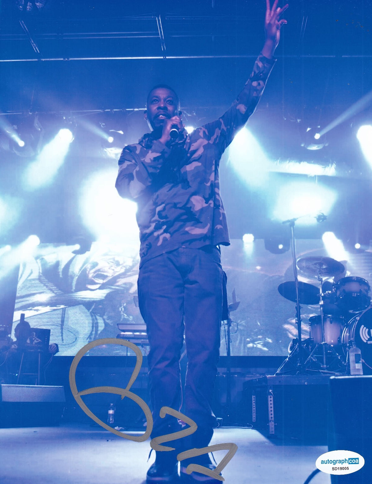 GZA signed (BREAKER BREAKER) WU-TANG Music singer 8X10 photo ACOA SD19005