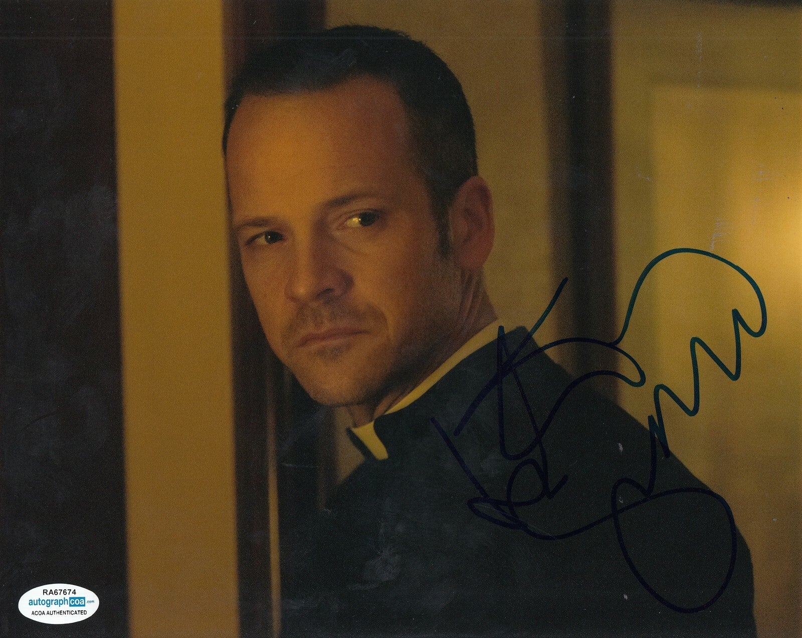 PETER SARSGAARD signed (PAWN SACRIFICE) movie 8X10 photo ACOA Authenticated