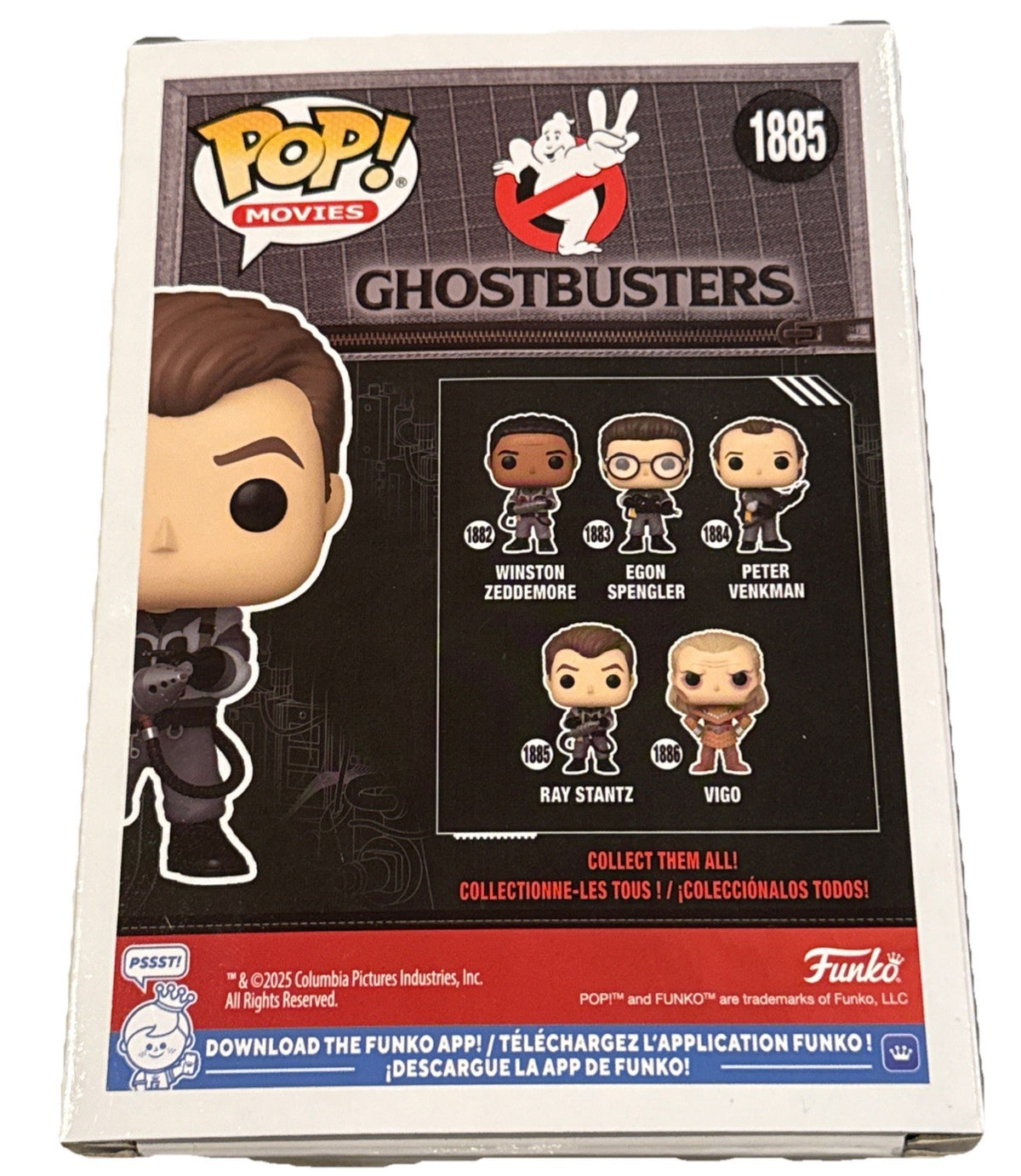 DAN AYKROYD signed (GHOSTBUSTERS) Ray Stantz Funko Pop #1885 BECKETT 3W041850