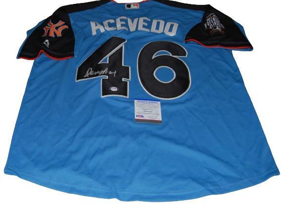 DOMINGO ACEVEDO signed (FUTURES GAME) Oakland Athletics jersey PSA/DNA AK30445