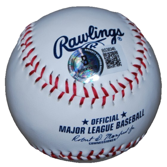 FERGIE JENKINS signed (CHICAGO CUBS) MLB logo baseball BECKETT BAS BS38346