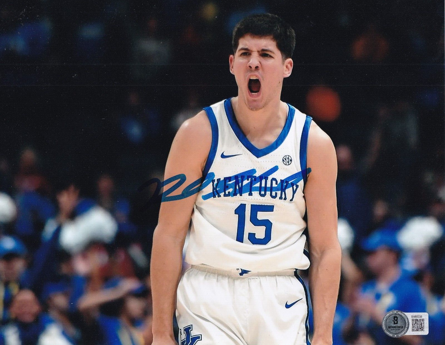 REED SHEPPARD signed (KENTUCKY WILDCATS) Basketball 8X10 photo BECKETT BM85038