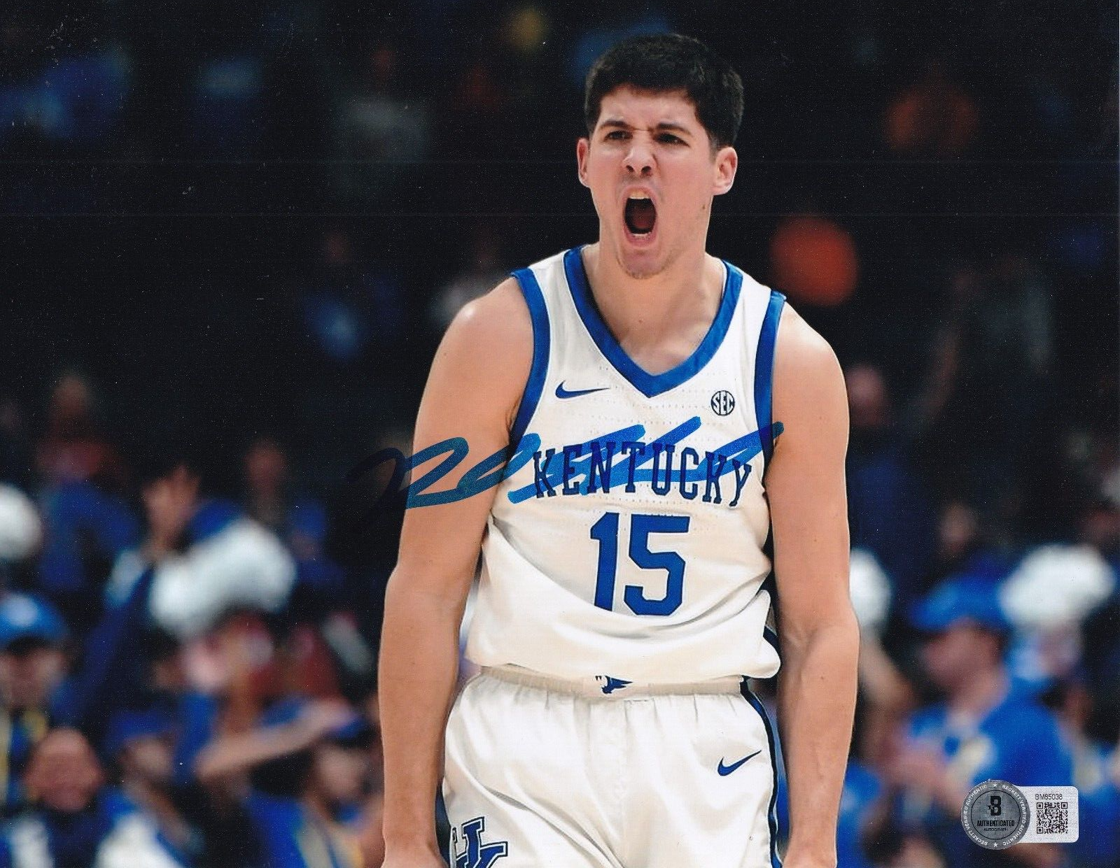 REED SHEPPARD signed (KENTUCKY WILDCATS) Basketball 8X10 photo BECKETT BM85038