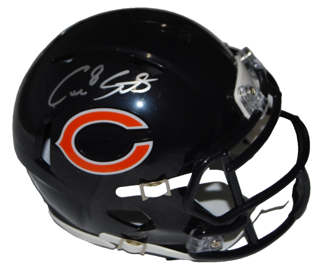 CAIRO SANTOS signed (CHICAGO BEARS) 2026 mini football helmet JSA COA CR86597