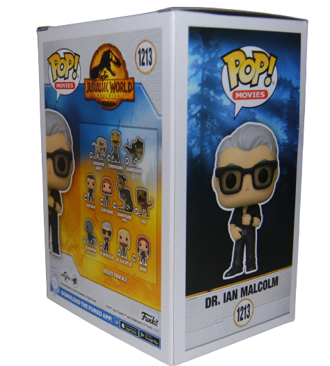 JEFF GOLDBLUM signed (JURRASIC WORLD) #1213 Dr Ian Funko Pop BECKETT BAS AD27037