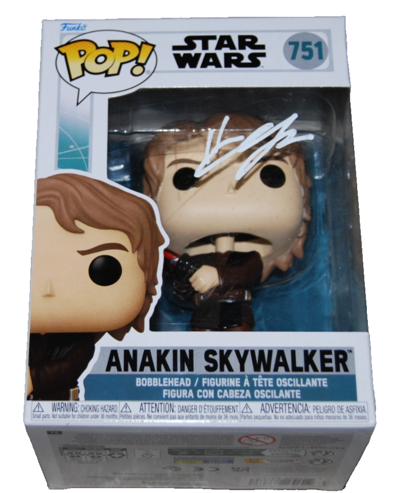 HAYDEN CHRISTENSEN signed (STAR WARS) #571 Anakin Funko Pop BECKETT BU41128