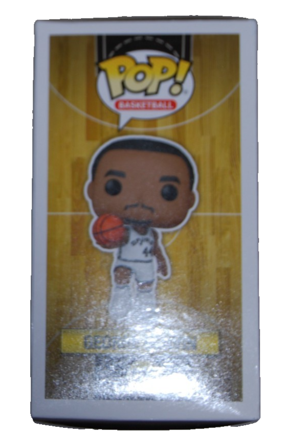 GEORGE GERVIN signed (SAN ANTONIO SPURS) Funko Pop #105 BECKETT BAS BT56262
