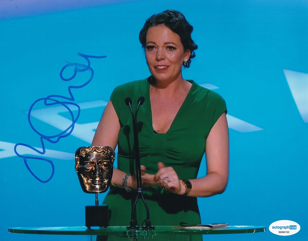 OLIVIA COLMAN signed (TYRANNOSAUR) Hannah movie 8X10 photo ACOA SD86752
