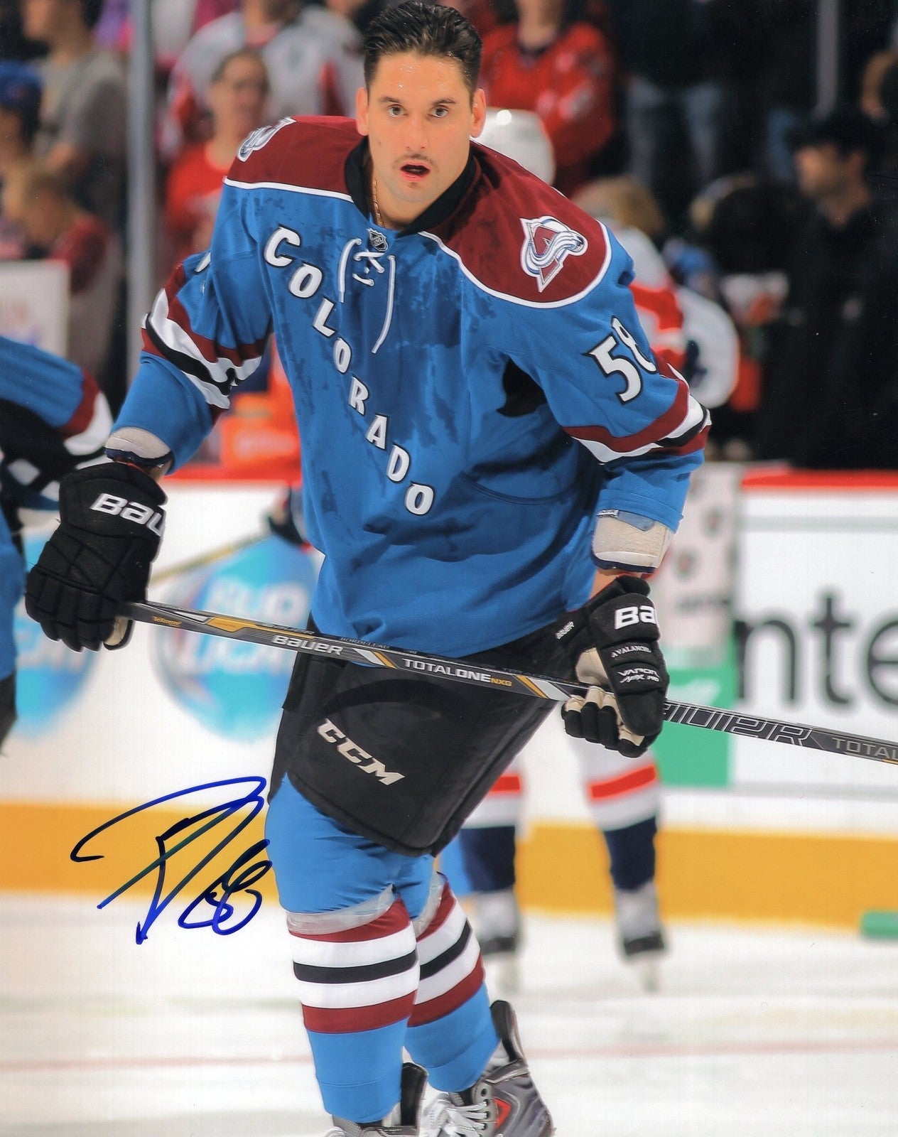 Patrick Bordeleau signed 8x10 Photo w/COA Colorado Avalanche Hockey #1