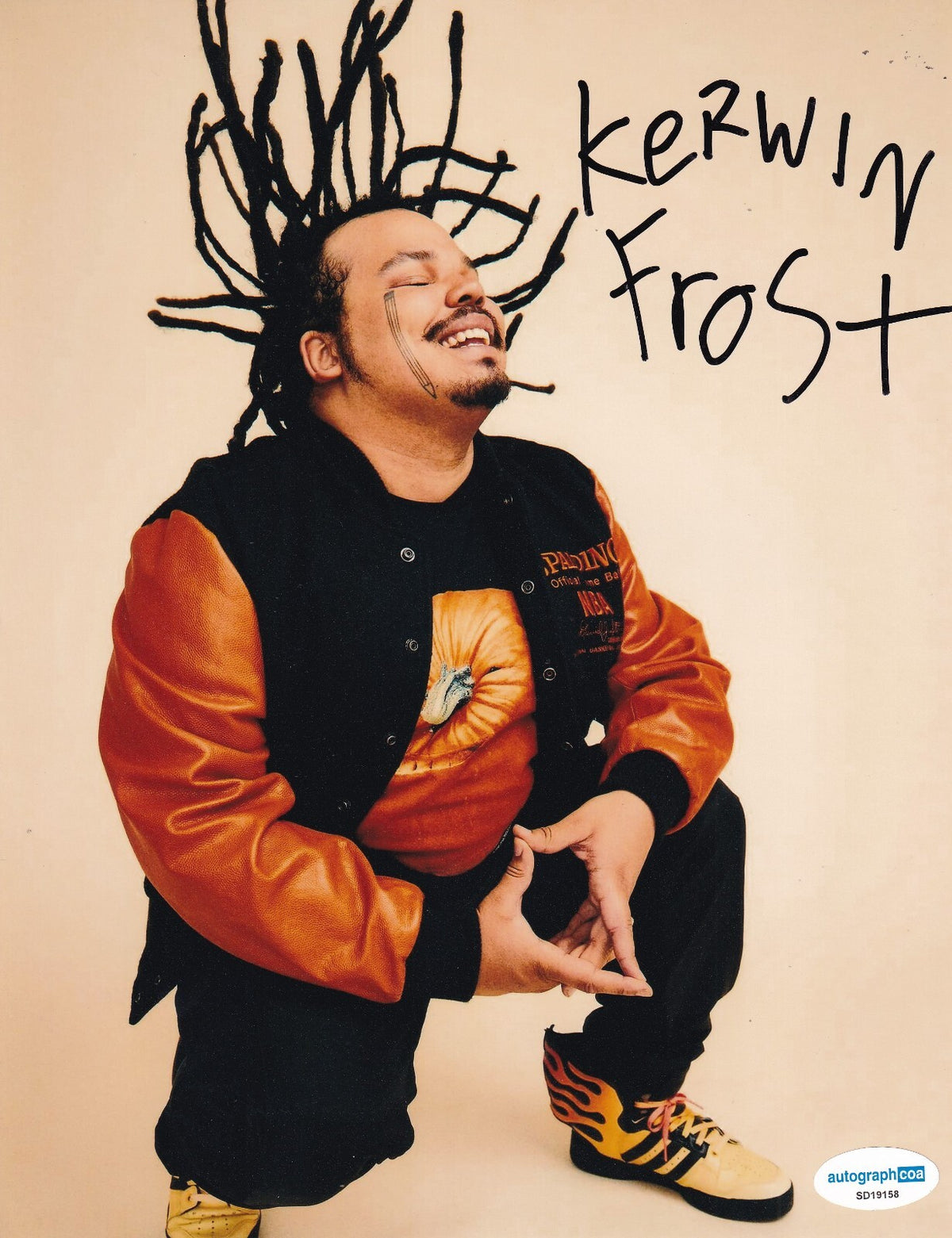 KERWIN FROST signed (MCDONALDS) DJ Comedian autographed 8X10 ACOA SD19158