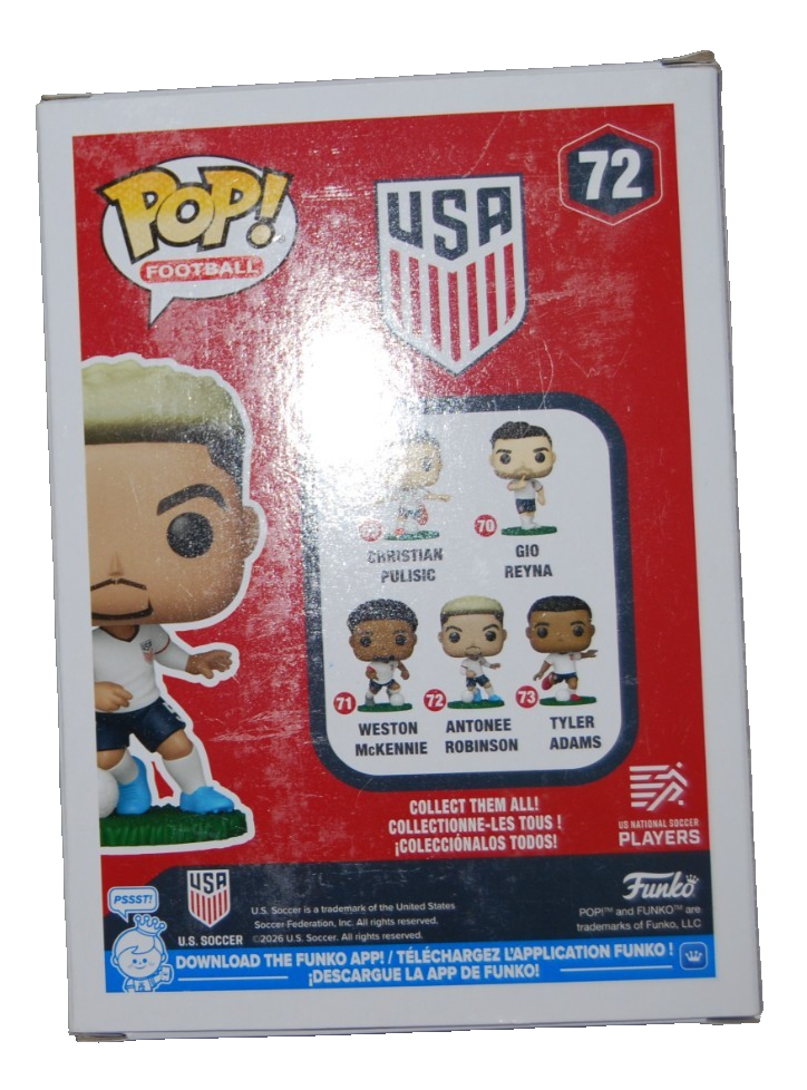 ANTONEE ROBINSON signed (TEAM USA) Soccer Funko Pop #72 BECKETT BY085893