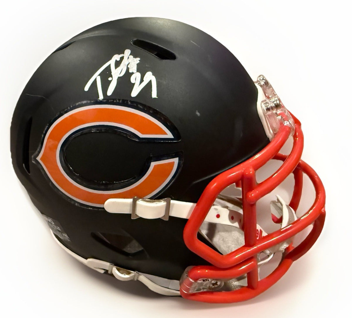 TYRIQUE STEVENSON signed (CHICAGO BEARS) mini football helmet BECKETT BT56200