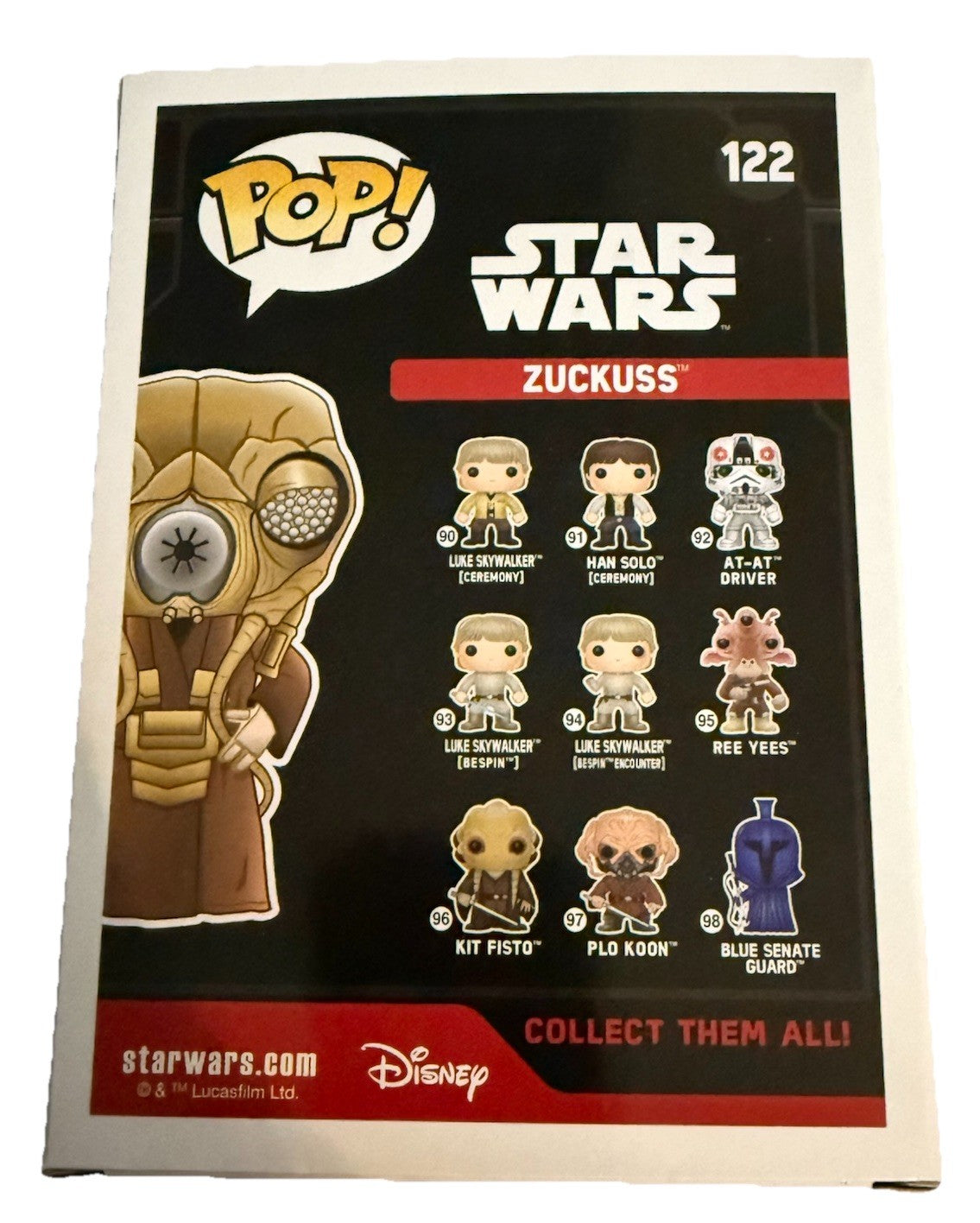 CATHERINE MUNROE signed (STAR WARS) Zuckuss Funko Pop #122 BECKETT BAS BQ90073