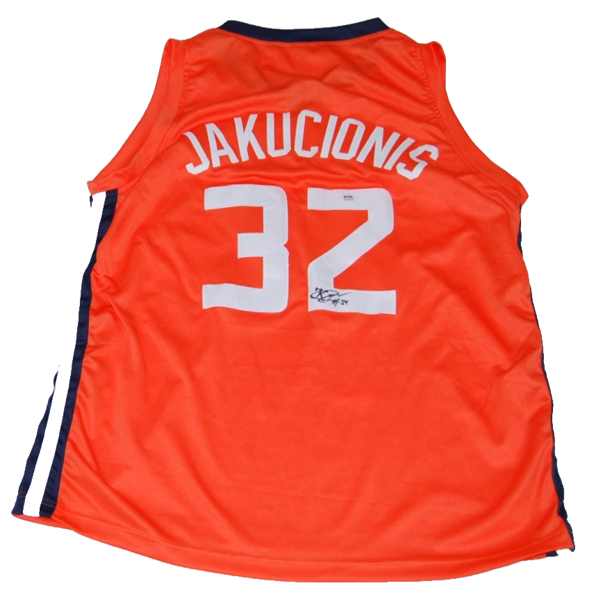 KASPARAS JAKUCIONIS signed (ILLINOIS FIGHTING ILLINI) jersey PSA/DNA AO79795
