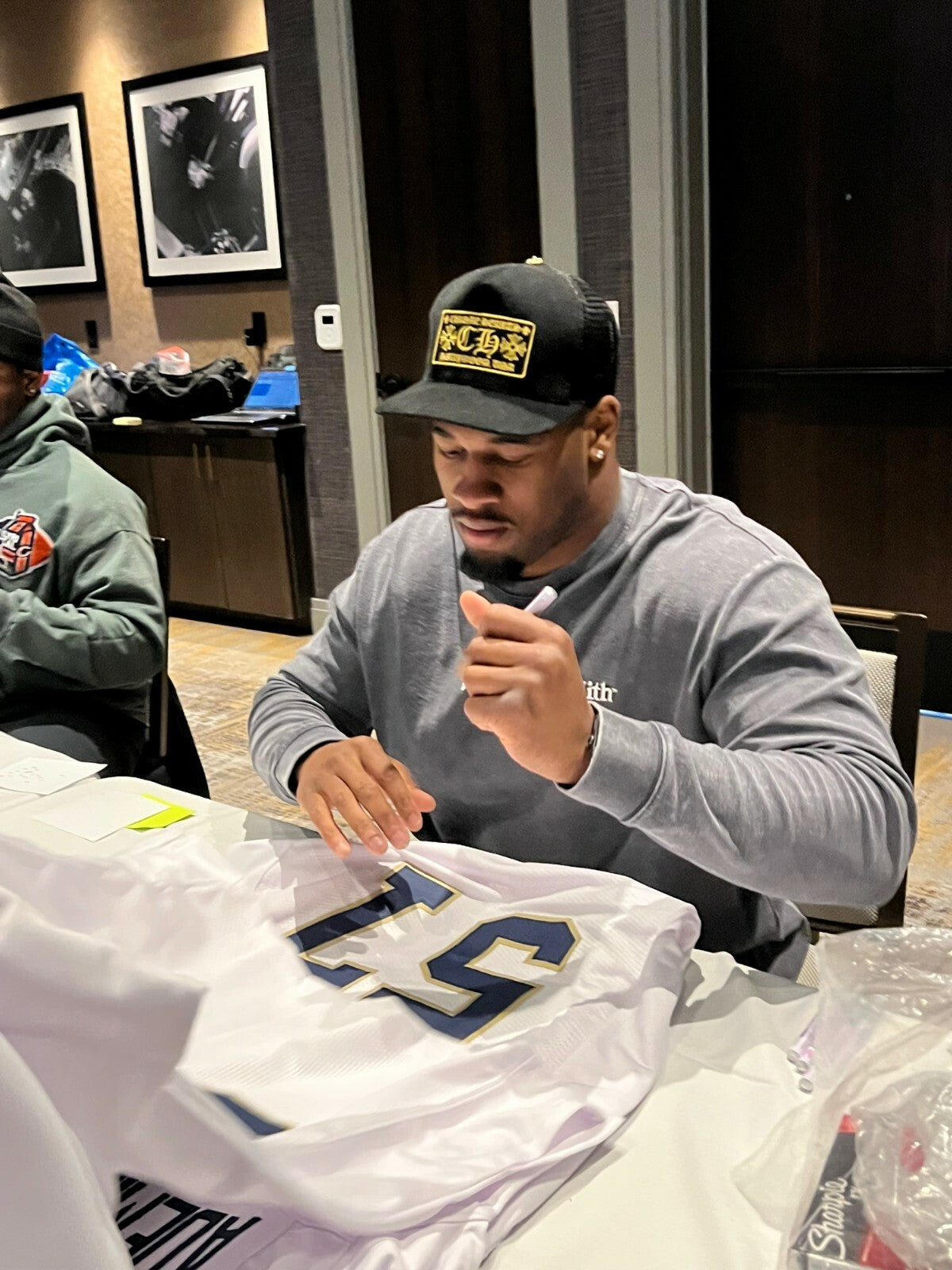 JUSTIN & JAYSON ADEMILOLA signed (NOTRE DAME FIGHTING IRISH) White XL jersey JSA