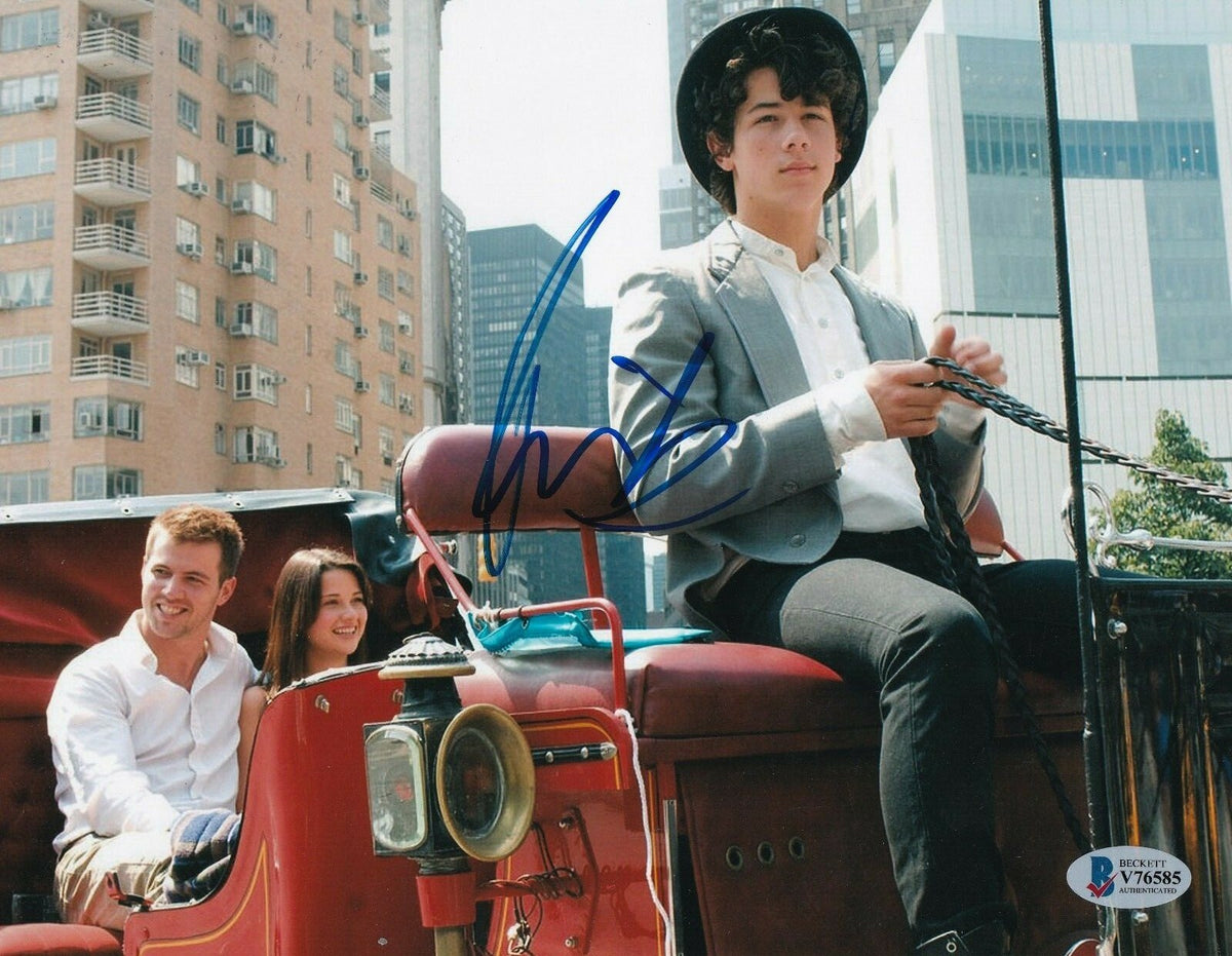 NICK JONAS signed (JONAS BROTHERS) Camp Rock Movie 8X10 photo BECKETT BAS V76585