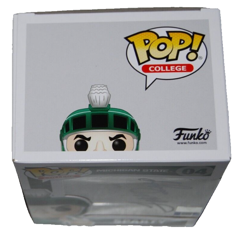 TOM IZZO signed (MICHIGAN STATE SPARTANS) Sparty #04 Funko Pop BECKETT BR32946