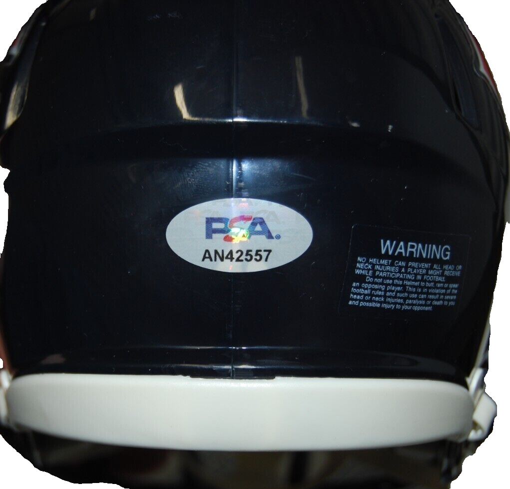 TYLER SCOTT signed (CHICAGO BEARS) mini football helmet PSA/DNA AN42557