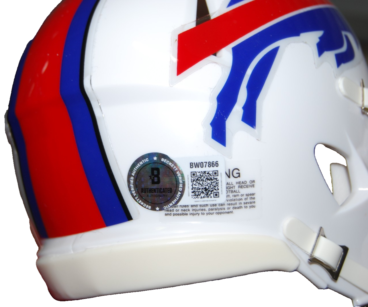 FRANK REICH signed (BUFFALO BILLS) mini football helmet BECKETT BAS BW07866