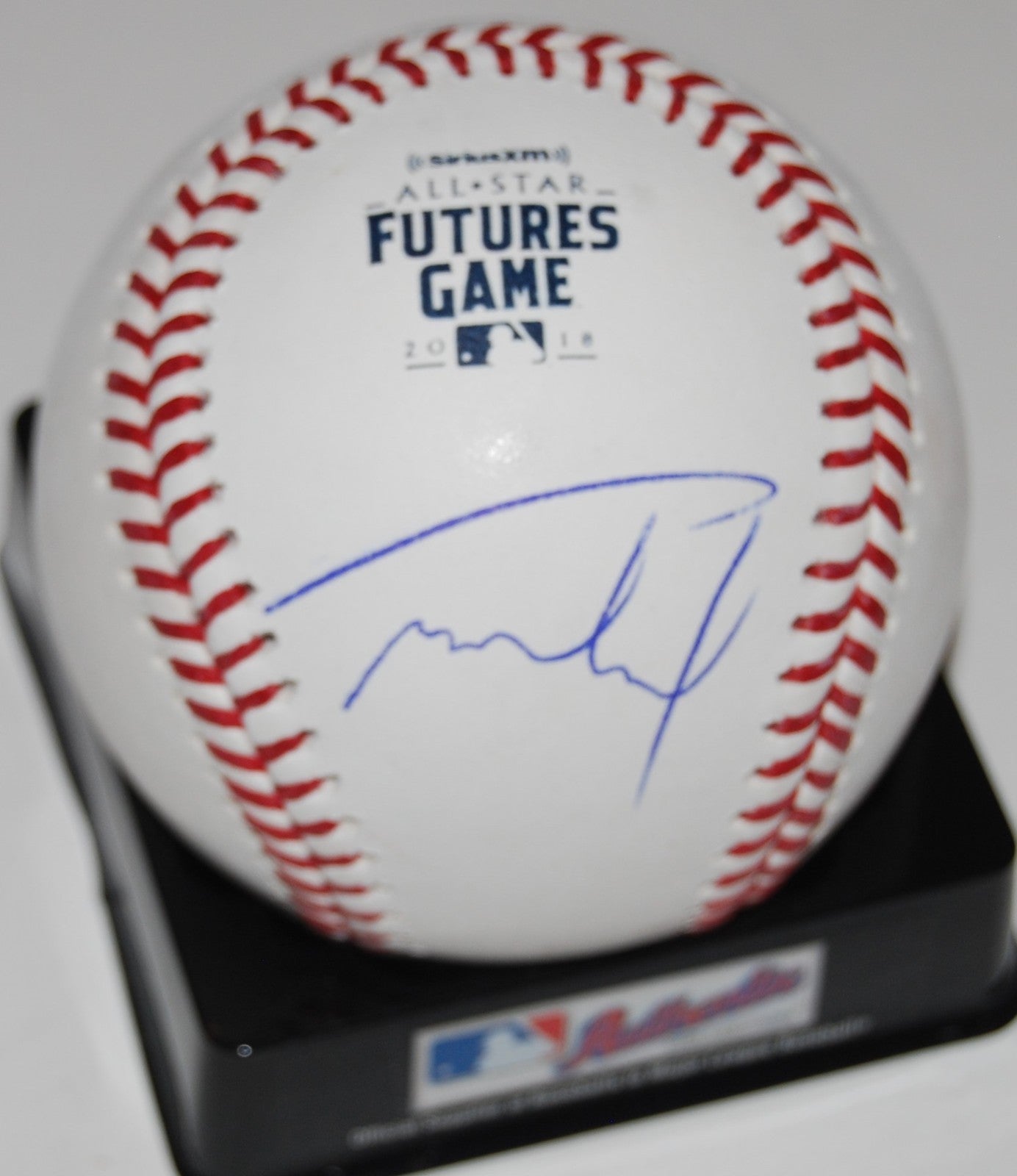 ANDRES GIMENEZ signed OML 2018 FUTURES baseball (NEW YORK METS) W/COA