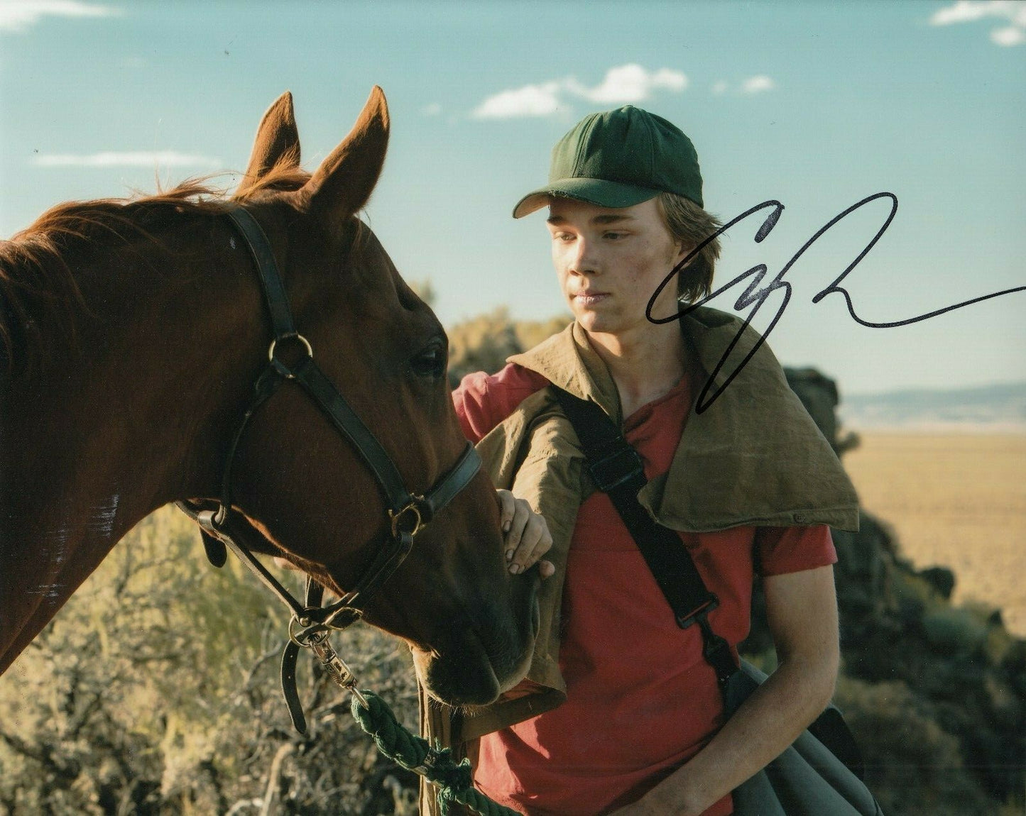 CHARLIE PLUMMER signed (LEAN ON PETE) Movie 8X10 autograph photo CHARLEY W/COA C