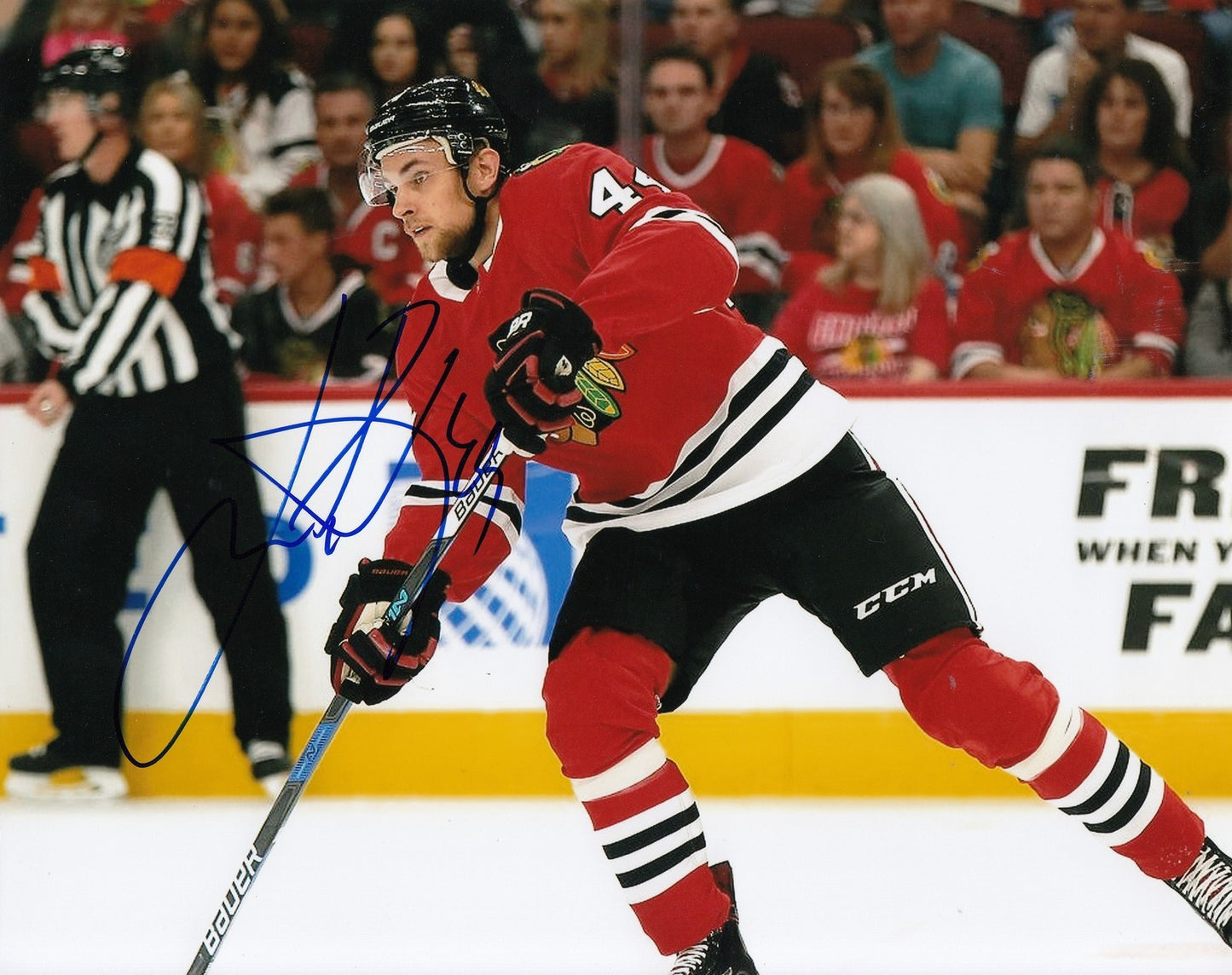 JAN RUTTA signed (CHICAGO BLACKHAWKS) autograph HOCKEY 8X10 photo W/COA #1