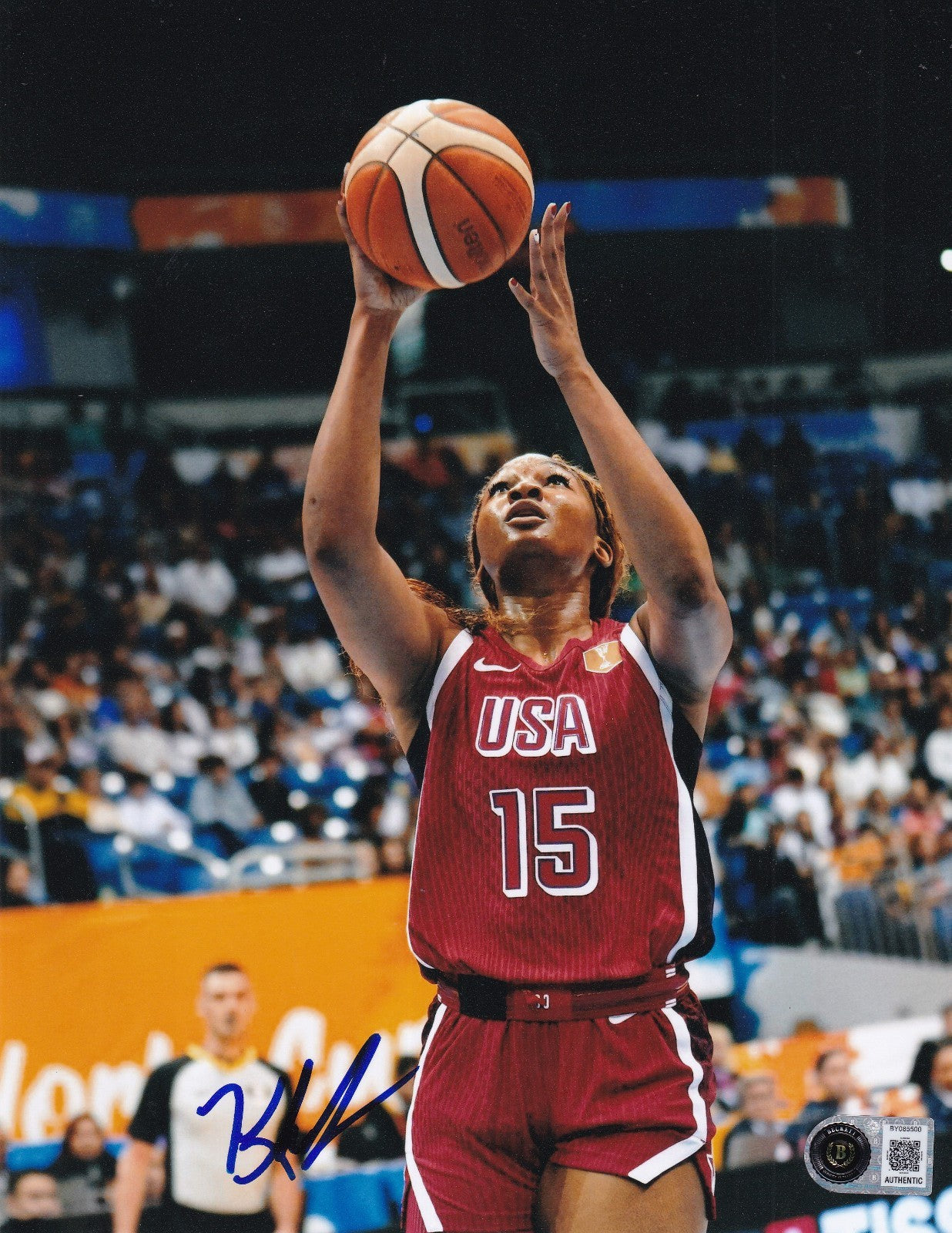 KIKI IRIAFEN signed (TEAM USA) WNBA basketball 8x10 photo BECKETT BY085500