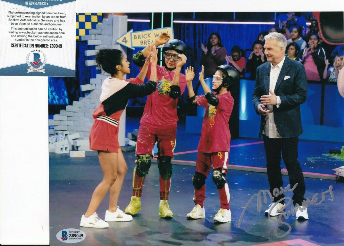 MARC SUMMERS signed (DOUBLE DARE) Nickelodeon TV host 8X10 photo BECKETT Z89049